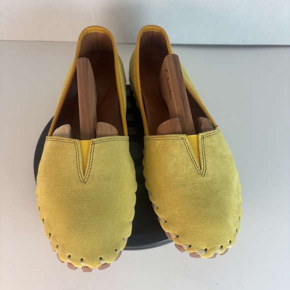 Spring Step Kathaleta Women Sz 37 Yellow Suede Loafer Arch Support Flats NWOT - Picture 5 of 7